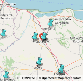 Mappa Via O. Durante, 71016 San Severo FG, Italia (19.45231)