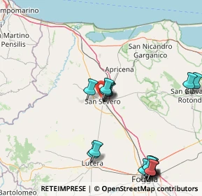 Mappa Via O. Durante, 71016 San Severo FG, Italia (21.49)