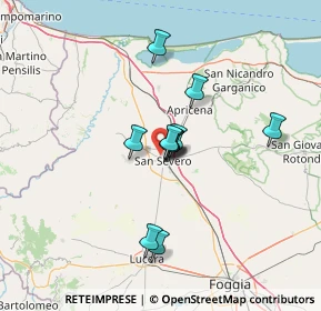 Mappa Via O. Durante, 71016 San Severo FG, Italia (10.05545)