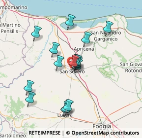 Mappa Via Gervasio A., 71016 San Severo FG, Italia (13.47188)