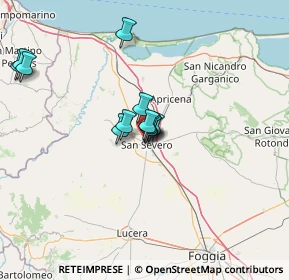 Mappa Via Gervasio A., 71016 San Severo FG, Italia (11.40167)