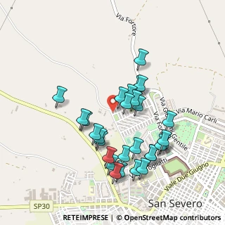 Mappa Via Gervasio A., 71016 San Severo FG, Italia (0.47857)