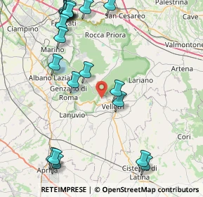 Mappa Via della Mortella, 00049 Velletri RM, Italia (11.2925)