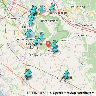 Mappa Via della Mortella, 00049 Velletri RM, Italia (11.2925)