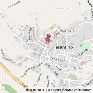 Mappa Via Casilina Nord, 28, 03013 Ferentino, Frosinone (Lazio)