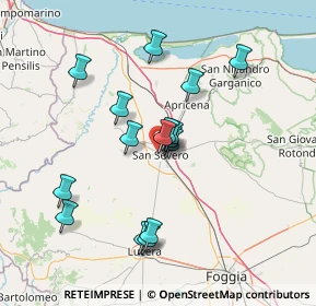 Mappa Piazza Luigi Schingo, 71016 San Severo FG, Italia (13.36)