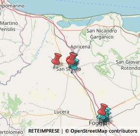 Mappa Viale due giugno ROTATORIA, 71016 San Severo FG, Italia (28.33214)