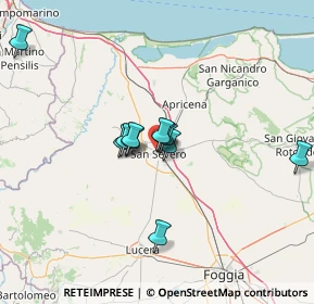 Mappa Via Palmiro Togliatti, 71016 San Severo FG, Italia (10.85182)