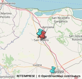 Mappa Via Palmiro Togliatti, 71016 San Severo FG, Italia (44.59714)