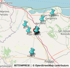 Mappa Via Castelmorrone, 71016 San Severo FG, Italia (8.2625)