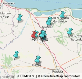 Mappa Via Castelmorrone, 71016 San Severo FG, Italia (11.75267)