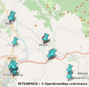 Mappa Piazzale della Filippina, 03029 Veroli FR, Italia (6.11778)