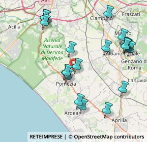 Mappa Via Laurentina km 22.500 n° 7-9, 00071 Pomezia RM, Italia (9.335)