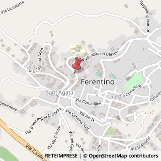 Mappa Viale Alfonso Bartoli, 78, 03103 Ferentino, Frosinone (Lazio)