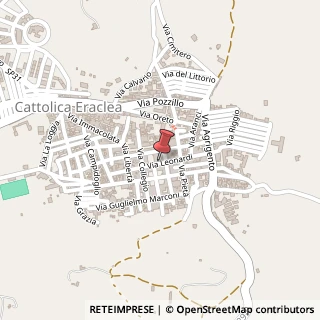 Mappa Via Leonardi Professore, 69, 92011 Cattolica Eraclea, Agrigento (Sicilia)