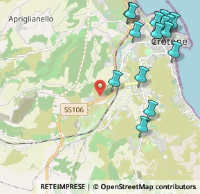 Mappa Località Poggio Pudano SS106 Km 242, 88900 Crotone KR, Italia (3.00933)