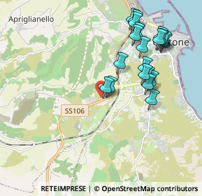 Mappa Località Poggio Pudano SS106 Km 242, 88900 Crotone KR, Italia (2.2775)