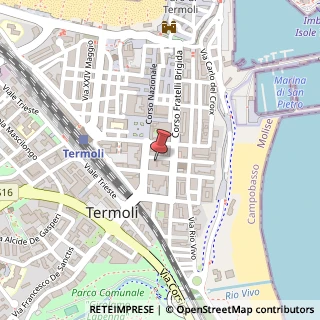 Mappa Via Cairoli, 9, 86039 Termoli, Campobasso (Molise)