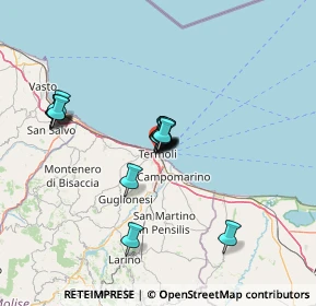 Mappa Via Cairoli, 86039 Termoli CB, Italia (10.9725)