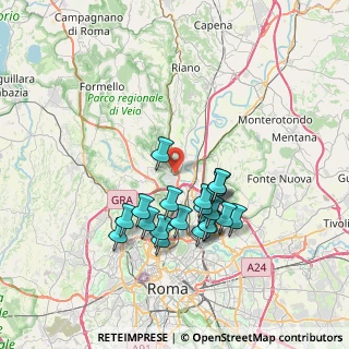 Mappa Via Felice Cettomai, 00188 Roma RM, Italia (6.832)