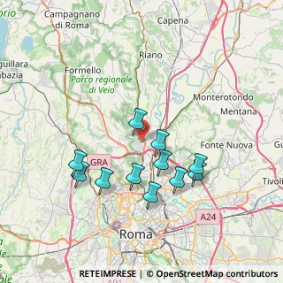 Mappa Via Felice Cettomai, 00188 Roma RM, Italia (7.16636)