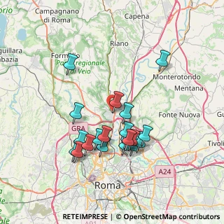 Mappa Via Felice Cettomai, 00188 Roma RM, Italia (7.1945)