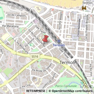 Mappa Via Nicola Mascilongo, 33, 86039 Termoli, Campobasso (Molise)