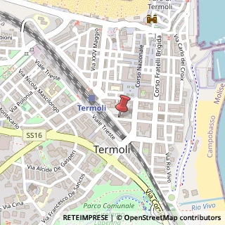 Mappa Via Mario Pagano, 46, 86039 Termoli, Campobasso (Molise)