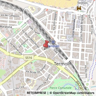 Mappa Via Molise, 30, 86039 Termoli, Campobasso (Molise)