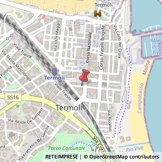 Mappa Via Mario Pagano,  18, 86039 Termoli, Campobasso (Molise)