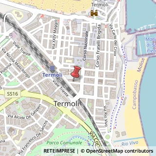 Mappa Via Mario Pagano, 38, 86039 Termoli, Campobasso (Molise)