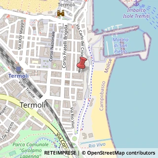 Mappa Via Carlo del Croix, 7, 86039 Termoli, Campobasso (Molise)