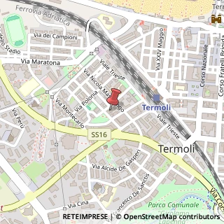 Mappa Via Gennaro Perrotta, 21, 86039 Termoli, Campobasso (Molise)