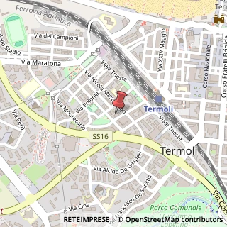 Mappa Via Nicola Mascilongo, 14, 86039 Termoli, Campobasso (Molise)