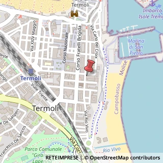 Mappa Corso Vittorio Emanuele III, 76, 86039 Termoli, Campobasso (Molise)