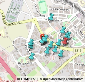 Mappa Via Messico, 86039 Termoli CB, Italia (0.19)