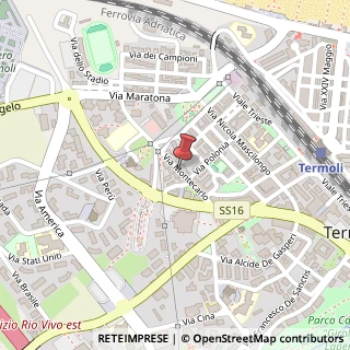 Mappa Via montecarlo 1, 86039 Termoli, Campobasso (Molise)