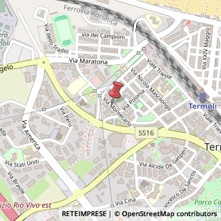 Mappa Via Montecarlo, 32, 86039 Termoli, Campobasso (Molise)
