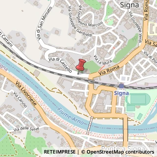 Mappa Via di Castello, 34, 50058 Signa, Firenze (Toscana)