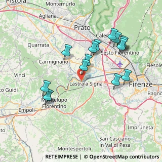Mappa Via Erta di Castello, 50058 Signa FI, Italia (8.0025)