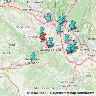 Mappa Via Erta di Castello, 50058 Signa FI, Italia (7.1215)