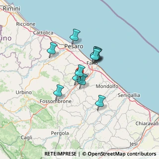 Mappa Via Madre Teresa di Calcutta, 61030 Cartoceto PU, Italia (9.8725)