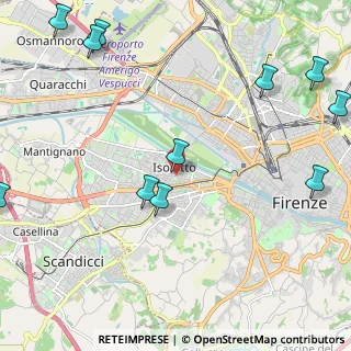 Mappa Via Galileo Chini, 50142 Firenze FI, Italia (3.05545)