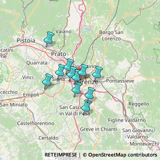 Mappa Via Galileo Chini, 50142 Firenze FI, Italia (9.33273)
