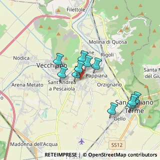 Mappa Via Giovan Battista Barsuglia, 56019 Vecchiano PI, Italia (1.61727)