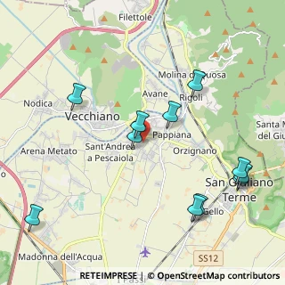 Mappa Via Giovan Battista Barsuglia, 56019 Vecchiano PI, Italia (2.36727)