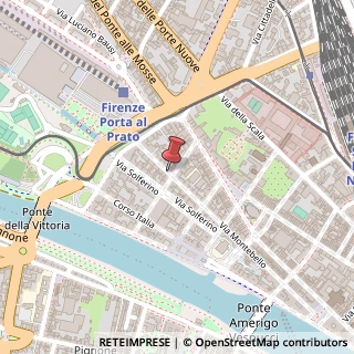 Mappa Via Montebello, 76, 50123 Firenze, Firenze (Toscana)