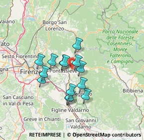Mappa Travignoli_V, 50060 Pelago FI, Italia (10.65857)