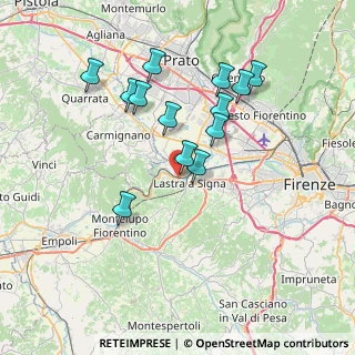 Mappa Via Giotto, 50058 Signa FI, Italia (7.02154)