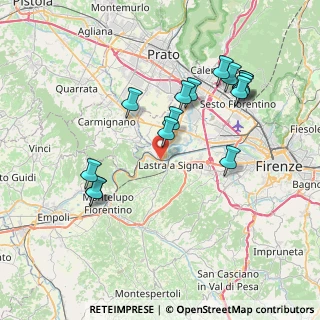 Mappa Via Giotto, 50058 Signa FI, Italia (7.93333)